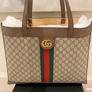 100% authentic Gucci OPHIDIA GG TOTE